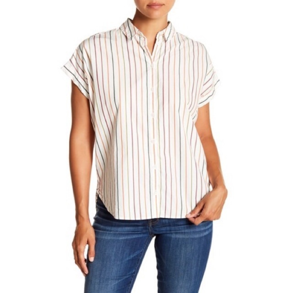 Madewell Central Sadie Multi-Stripe Shirt